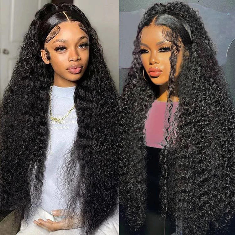 Hd Lace Front Wigs 13X6 Deep Part, Indian Temple Virgin Cuticle Aligned Human Hair Hd Curly Full Lace Front Human Hair Wigs