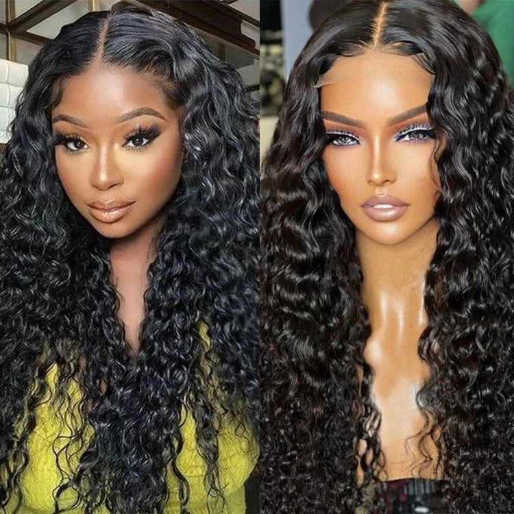 Hd Lace Front Wigs 13X6 Deep Part, Indian Temple Virgin Cuticle Aligned Human Hair Hd Curly Full Lace Front Human Hair Wigs