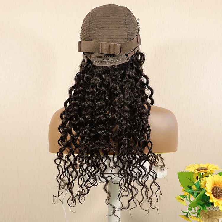 Raw 100% Virgin Human Hair Brazilian Remy Hair Wholesale Water Wave Lace Front Wigs Cuticle Aligned hd Lace Frontal Wigs