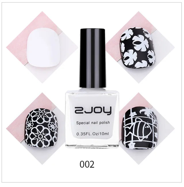 Nail Art Stamping Polish 10ML Semi-permanent varnish Printing UV Varnish Stamp for Nails Polishes Lacquer Top Coat Gel Polish #@