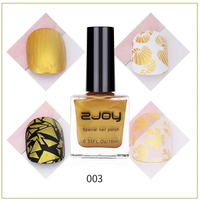 Nail Art Stamping Polish 10ML Semi-permanent varnish Printing UV Varnish Stamp for Nails Polishes Lacquer Top Coat Gel Polish #@