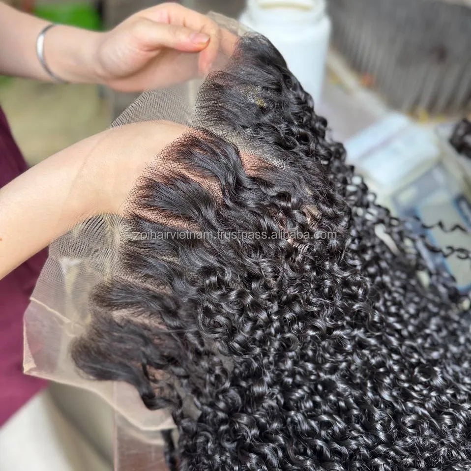 Wholesale Hair Products Vietnamese Raw Hair Bundles Weft Hair Extentions With Lace Front set Human Hair Wigs Glueless