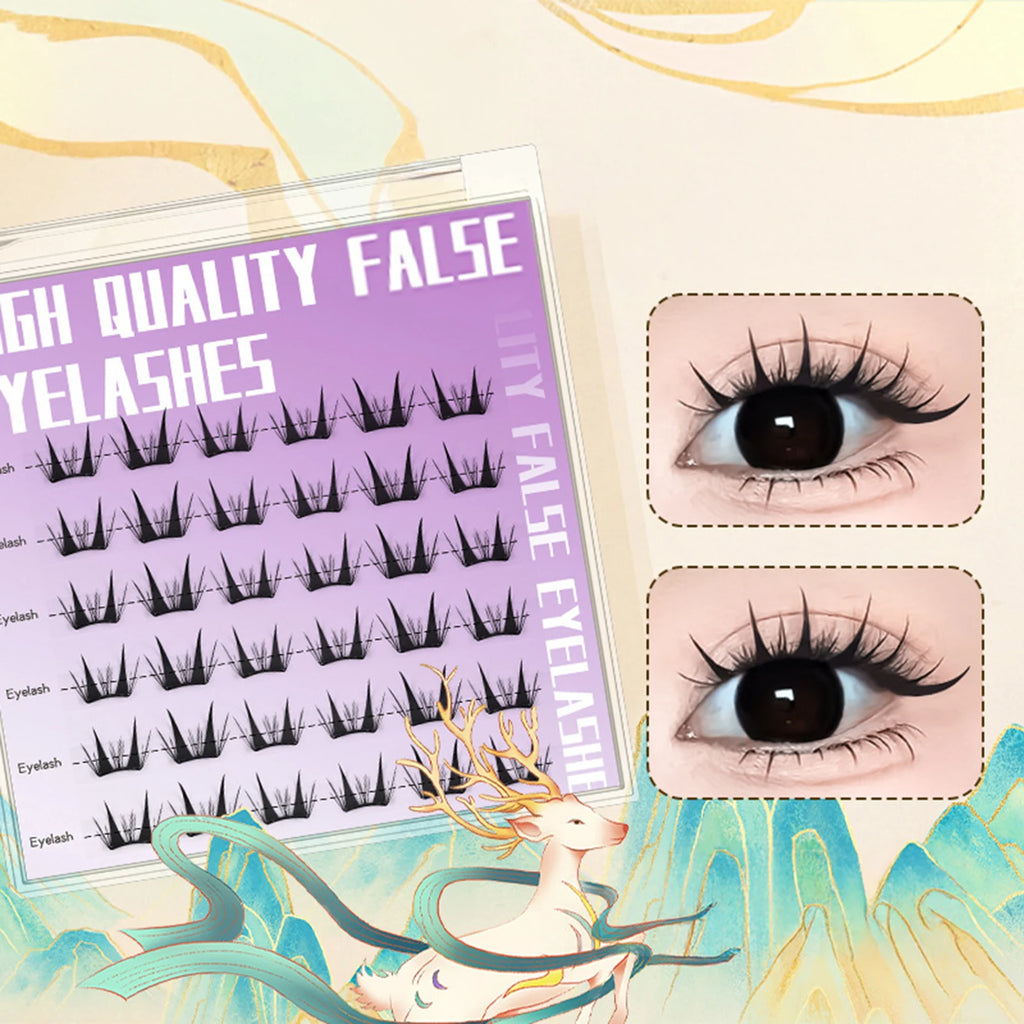 Korean Idol DIY Lashes Extension Cute Cat Paw False Eyelashes Natural Make Up Large Capacity DIY Lash Cluster