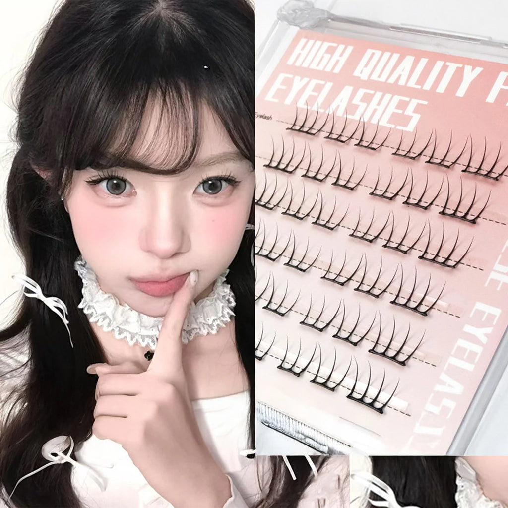 Korean Idol DIY Lashes Extension Cute Cat Paw False Eyelashes Natural Make Up Large Capacity DIY Lash Cluster