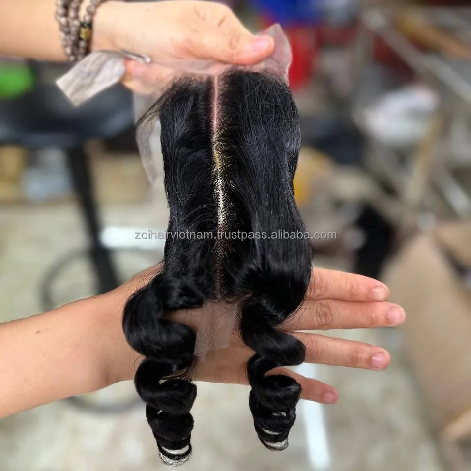 Hot Trending Loose Wave Vietnamese Raw Hair Bundles Wavy Weft Human Hair Extensions With Lace Front For Human Hair Wigs