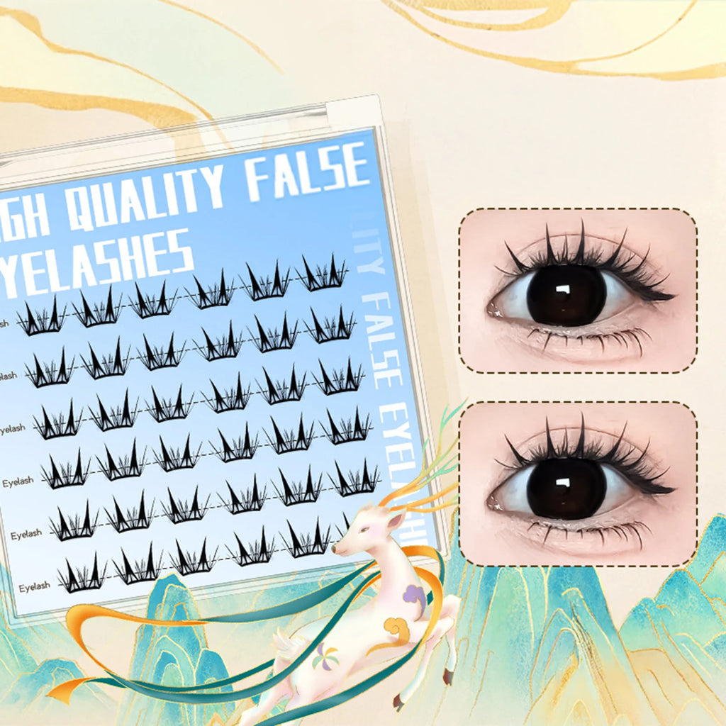 Korean Idol DIY Lashes Extension Cute Cat Paw False Eyelashes Natural Make Up Large Capacity DIY Lash Cluster