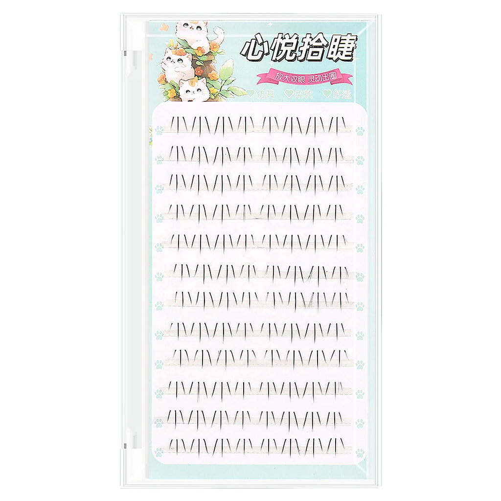 Korean Idol DIY Lashes Extension Cute Cat Paw False Eyelashes Natural Make Up Large Capacity DIY Lash Cluster