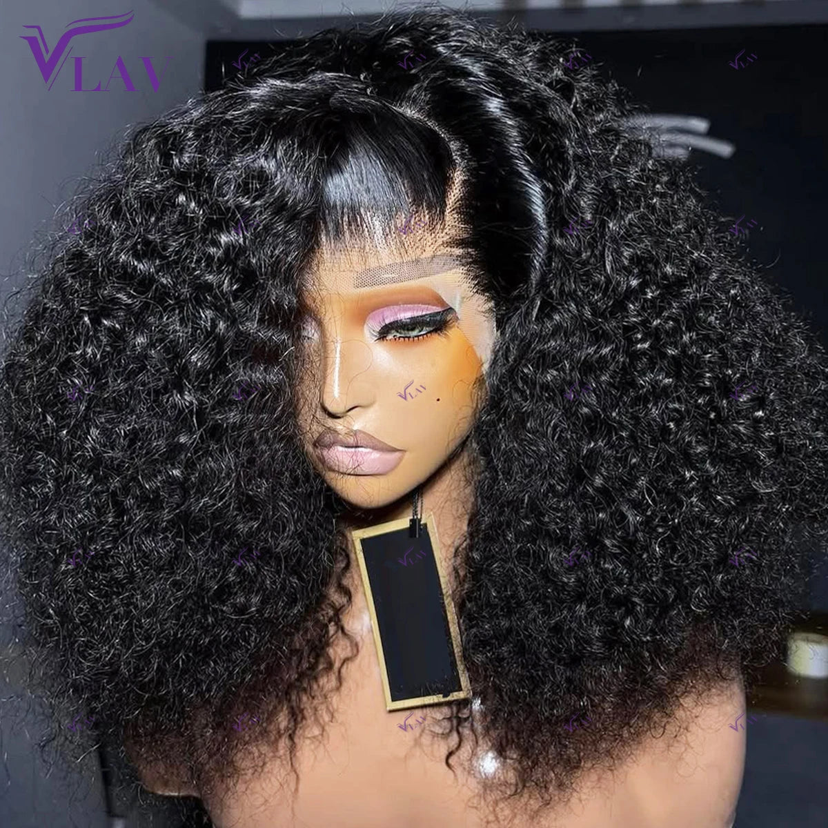 13x4 Human Hair Wigs For Women Brazilian 450 High Density Kinky Curly Glueless Wigs 13x6 HD Lace Frontal Wig 360 PrePlucked Lace