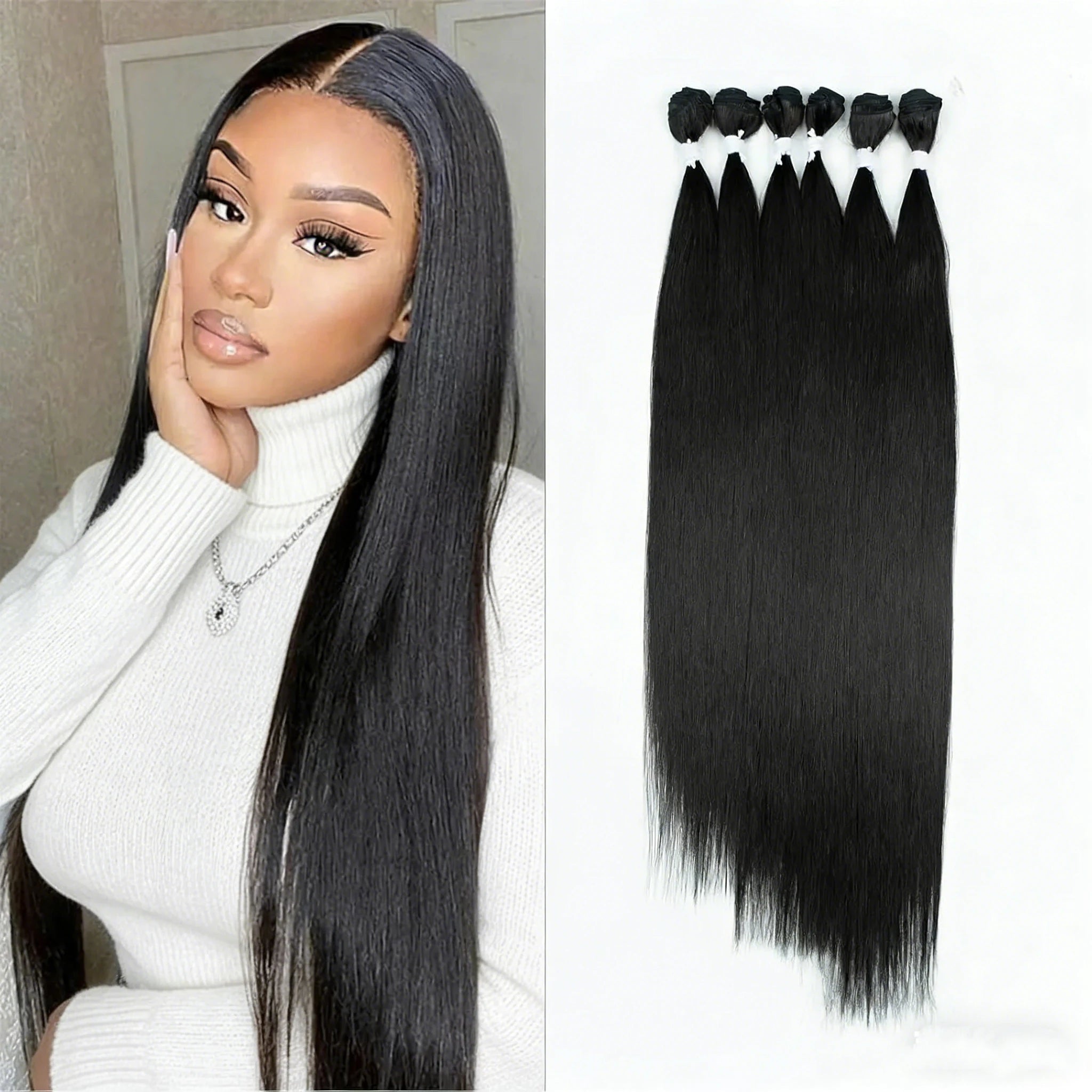10"-26 28 30 Inch Human Hair Bundles Brazilian Hair Weave Bundles Straight Human Hair Bundles 30 Inch Bundles Hair Extensions