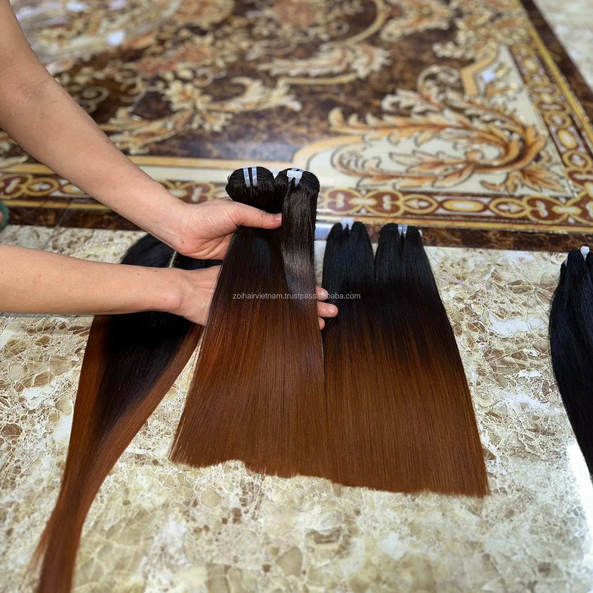 Hot Selling Vietnamese Raw Hair Bundles Weft Human Hair Extensions with Lace Front set Human Hair Wigs Lae Front Women's for