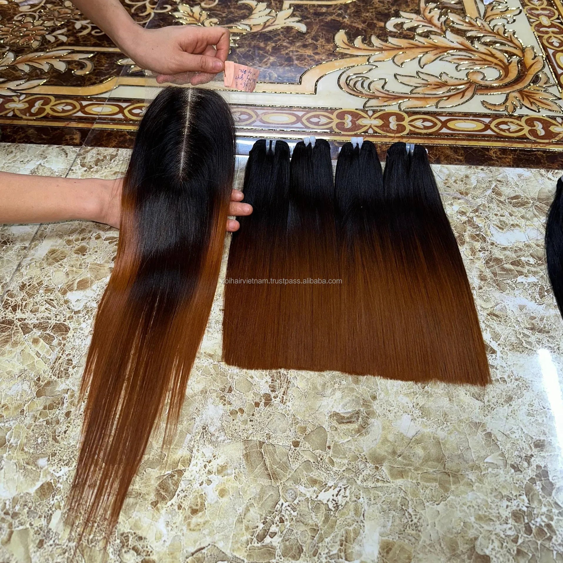 Hot Selling Vietnamese Raw Hair Bundles Weft Human Hair Extensions with Lace Front set Human Hair Wigs Lae Front Women's for