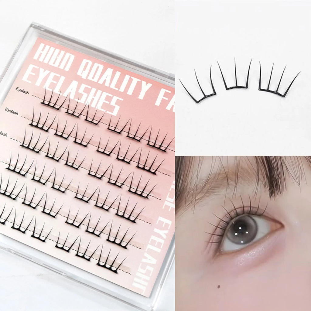 Korean Idol DIY Lashes Extension Cute Cat Paw False Eyelashes Natural Make Up Large Capacity DIY Lash Cluster